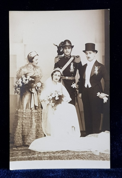 EMIL FISCHER , SIBIU , MIRI SI NASI IN STUDIO , FOTOGRAFIE TIP CARTE POSTALA , 1935