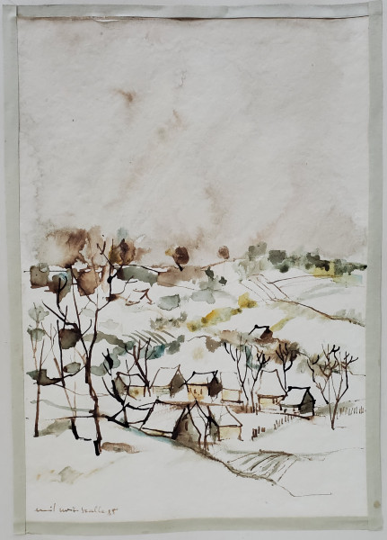 Emil Moise Szalla (1933-2024) - Peisaj de Iarna