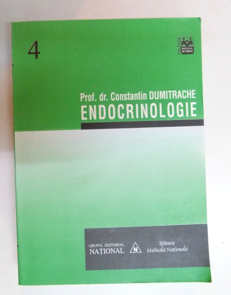 ENDOCRINOLOGIE de PROF. DR. CONSTANTIN DUMITRACHE , EDITIA A II -A REVIZUITA SI COMPLETATA  , 2002 * PREZINTA HALOURI DE APA