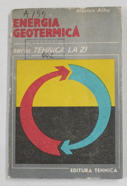 ENERGIA GEOTERMICA de MARIUS ALBU , 1987