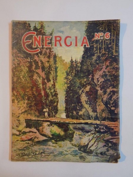 ENERGIA NR 6 , COPERTA REALIZATA DE A. POITEVIN SKELETTI