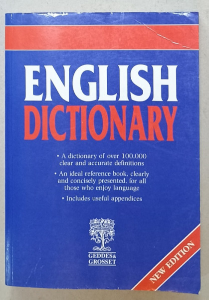 ENGLISH DICTIONARY , OVER 100.000 DEFINITIONS ,  2005