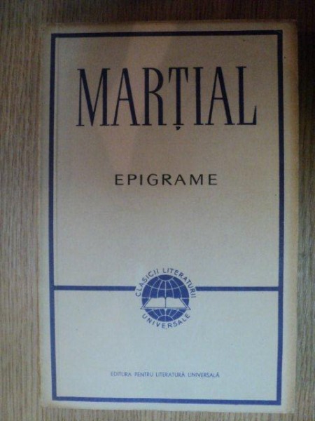 EPIGRAME de MARTIAL , 1961