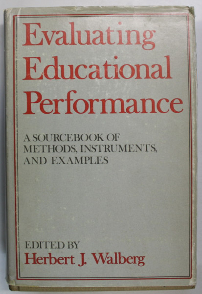 EVALUATING EDUCATIONAL PERFORMANCE , edited by HERBERT J. WALBERG , 1974