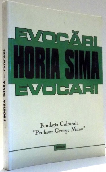 EVOCARI de HORIA SIMA , 2000