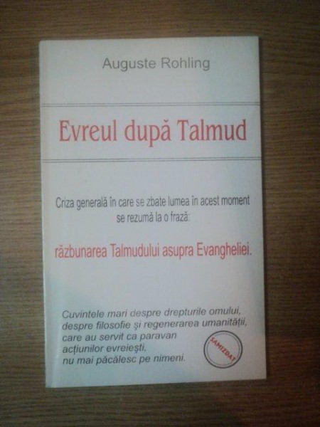 EVREUL DUPA TALMUD de AUGUSTE ROHLING