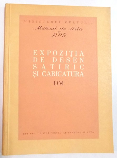 EXPOZITIA DE DESEN SATIRIC SI CARICATURA 1954