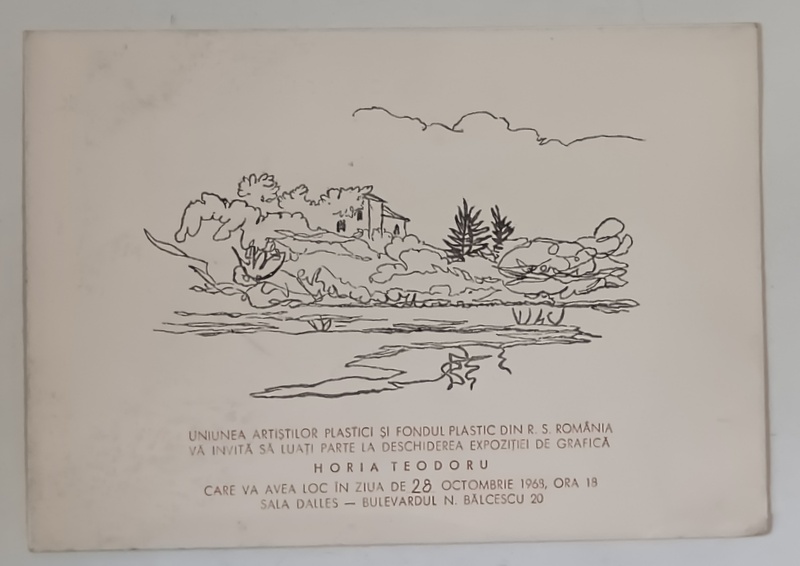EXPOZITIE DE GRAFICA HORIA TEODORU , 1968