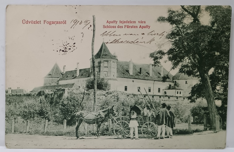 FAGARAS , CASTELUL CONTELUI APAFFY , CARTE POSTALA ILUSTRATA , 1910