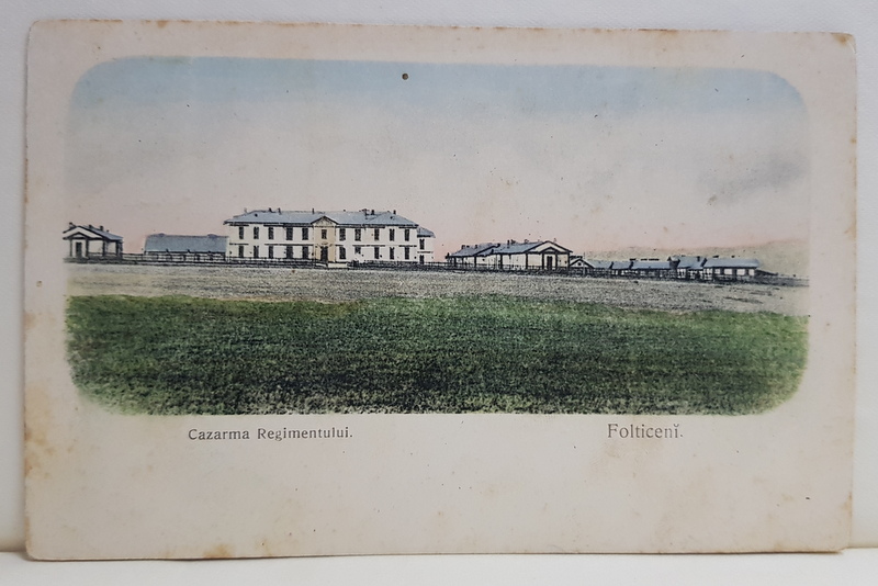 FALTICENI - CAZARMA REGIMENTULUI , CARTE POSTALA ILUSTRATA , 1909