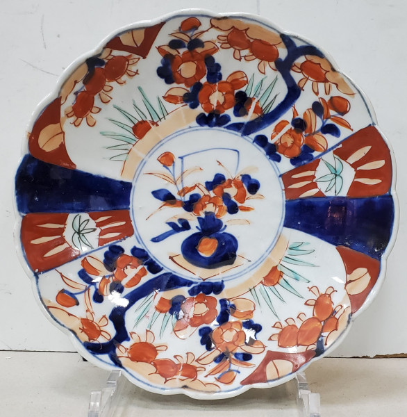 Farfurie din portelan, pictata manual, Japonia, Secol 19