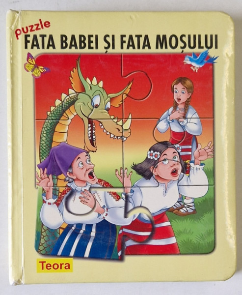 FATA BABEI SI FATA MOSULUI , CARTE CU PUZZLE - URI  , ilustratii de CATALIN NEDELCU ,  2008