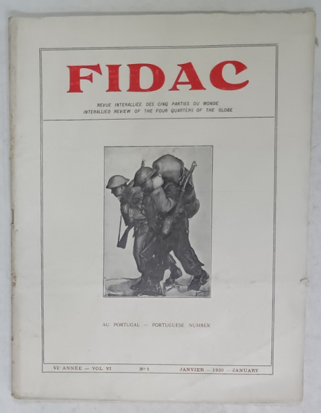 FIDAC , REVUE INTERALLIEE DES CINQ PARTIES DU MONDE , No. 1 , 1930