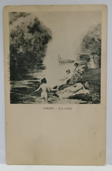 FIN D 'ETE par LORAIN , CARTE POSTALA ILUSTRATA , CLASICA