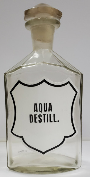 Flacon de farmacie AQUA  DESTILL.