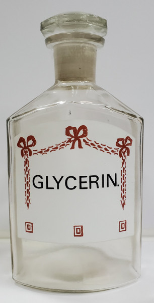 Flacon din sticla pentru farmacie, GLYCERIN.