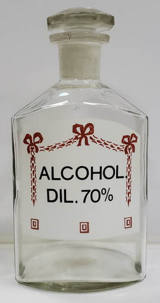 Flacon pentru farmacie,  ALCOHOL. DIL. 70%