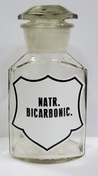 Flacon pentru farmacie,  NATR. BICARBONIC.