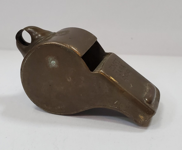 FLUIER DE ARBITRU , DIN METAL , ' IPMS ARAD ' R.P.R. , ANII ' 50