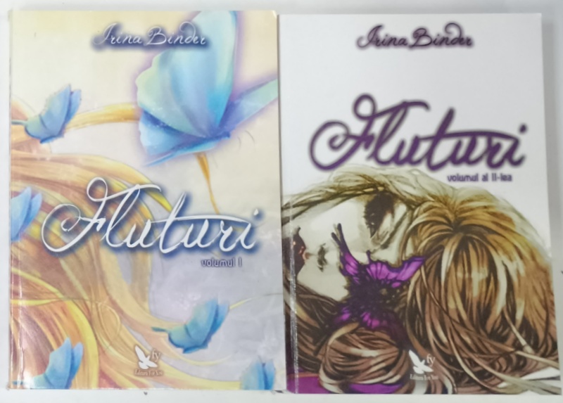 FLUTURI de IRINA BINDER , VOLUMELE I - II , 2012 , PREZINTA UNELE PETE SI URME DE UZURA