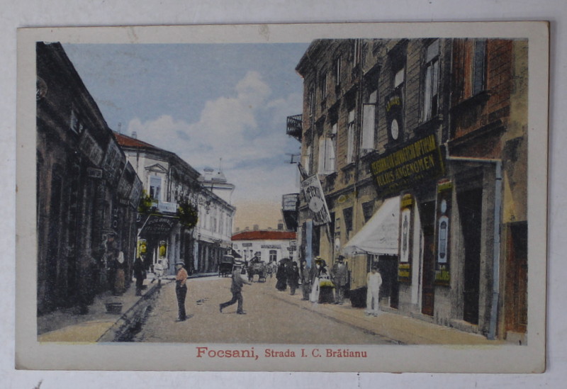 FOCSANI , STRADA I.C. BRATIANU , CARTE POSTALA , ANII ' 20