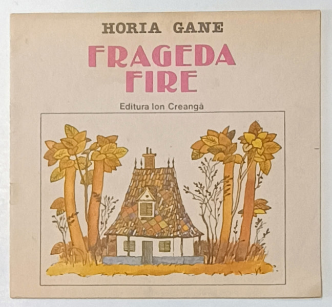 FRAGEDA FIRE de HORIA GANE , ilustratii de CONSTANTIN PETRASCHIEVICI , 1990