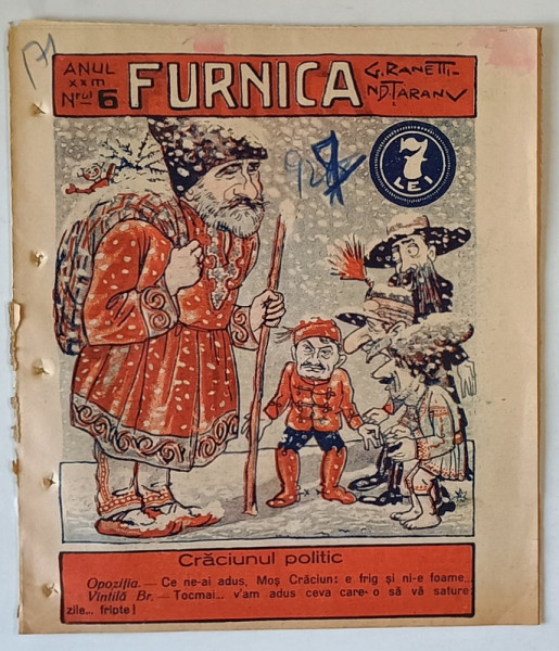 FURNICA , REVISTA UMORISTICA , NR. 6 , 1927