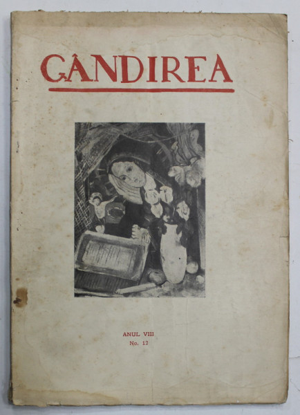GANDIREA , ANUL VIII , NR. 12 , DECEMBRIE , 1928