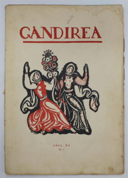 GANDIREA , REVISTA LUNARA , ANUL XII , NR. 1 , IANUARIE , 1932