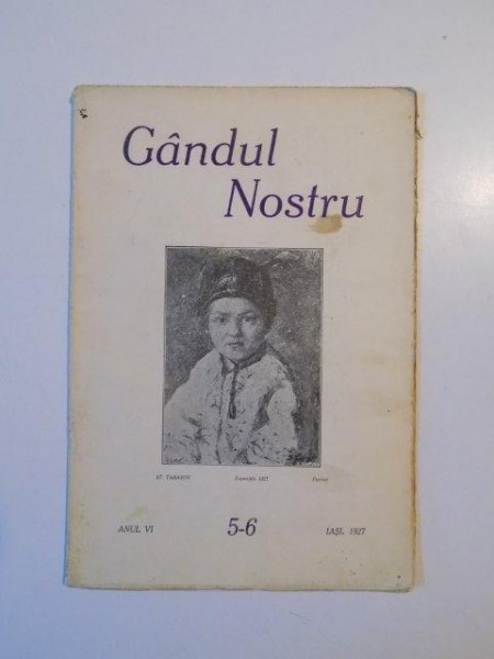 GANDUL NOSTRU, ANUL VI, NR. 5-6 1927