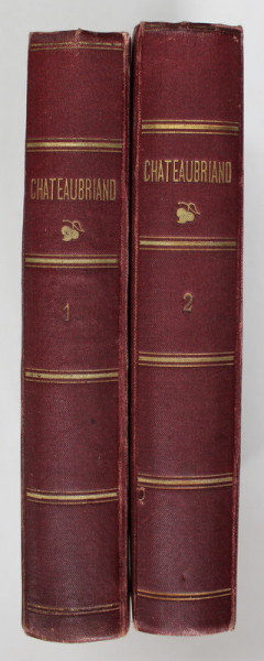 GENIE DE CHRSTIANISME par CHATEAUBRIAND , DEUX VOLUMES , 1897