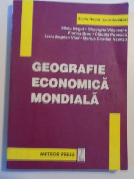 GEOGRAFIE ECONOMICA MONDIALA de SILVIU NEGUT , GHEORGHE VLASCEANU , FLORINA BRAN , MARIUS CRISTIAN NEACSU , 2004