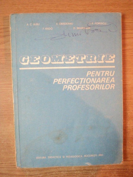 GEOMETRIE. PENTRU PERFECTIONAREA PROFESORILOR,  1983