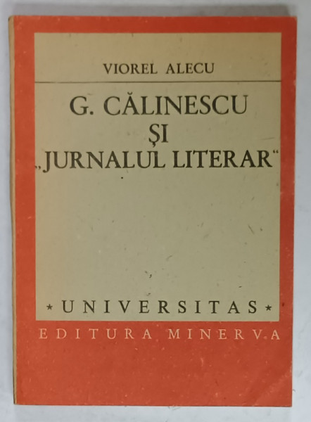 GEORGE CALINESCU si ' JURNALUL LITERAR ' de VIOREL ALECU , 1989