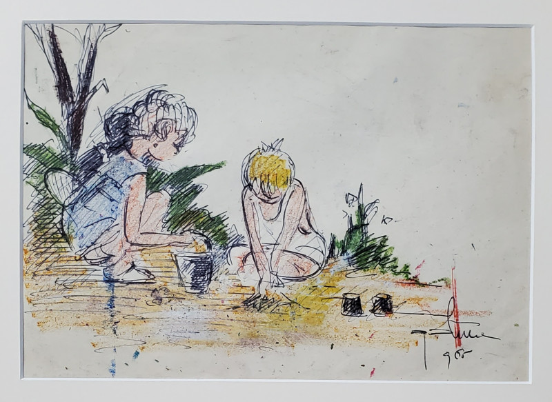 George Dumitrescu (1922-2008) - Joaca in nisip