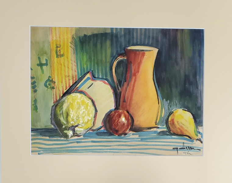 George Dumitrescu (1922-2008) - Natura moarta cu pere, gutui