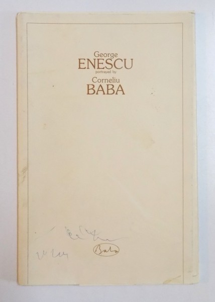 GEORGE ENESCU PORTRAYED by CORNELIU BABA