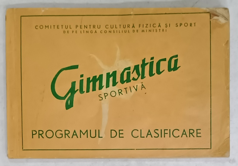 GIMNASTICA SPORTIVA , PROGRAMUL DE CLASIFICARE SI CODUL DE PUNCTAJ , 1957-1959