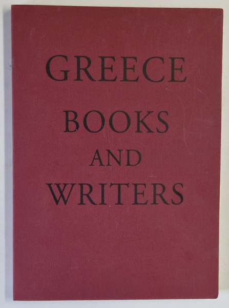 GREECE BOOKS AND WRITERS , 2001, CONDITII GRAFICE DEOSEBITE *