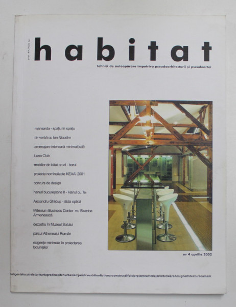 HABITAT , REVISTA , TEHNICI DE AUTOAPARARE IMPOTRIVA PSEUDOARHITECTURII SI PSEUDOARTEI , NR.  4 , APRILIE  , 2002