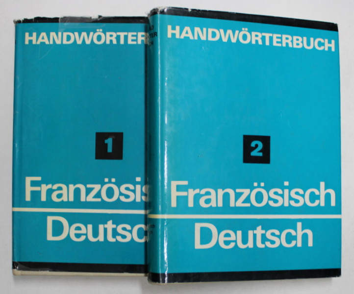 HANDWORTERBUCH - FRANZOSISCH - DEUTSCH von ARIBERT SCHLEGELMILCH , 2 VOLUME , 1985