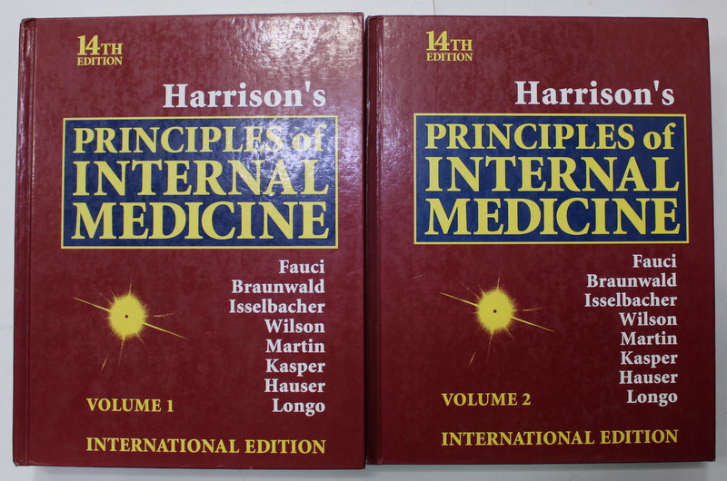 HARRISON 'S PRINCIPLES OF INTERNAL MEDICINE by FAUCCI ...LONGO , TWO VOLUMES , 1998