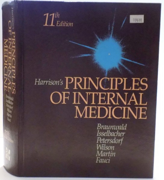 HARRISON ' S , PRINCIPLES OF INTERNAL MEDICINE de EUGENE BRAUNWALD ... ANTHONY S. FAUCI , 1987