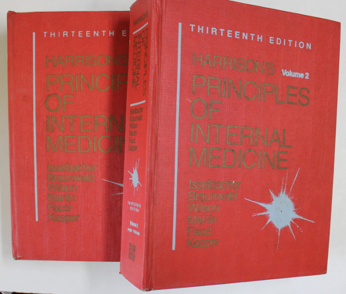 HARRISON ' S , PRINCIPLES OF INTERNAL MEDICINE , THIRTEENTH EDITION , VOLUMES I - II by KURT J. ISSELBACHER ... DENNIS L. KASPER , 1994