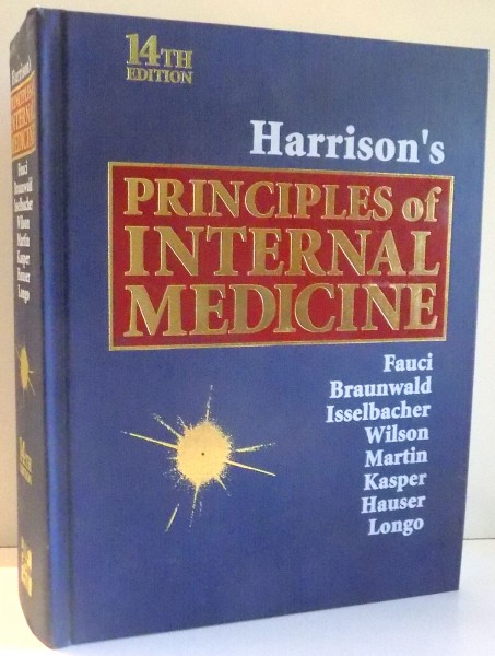 HARRISON`S PRINCIPLES OF INTERNAL MEDICINE by FAUCI, BRAUNWALD...HAUSER, LONGO, 14th EDITION , 1998