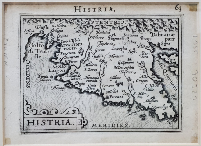 Harta Histria de Abraham Ortelius, 1598
