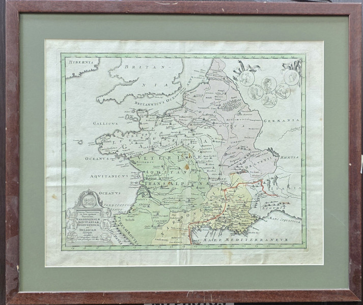 HARTA -NARBONENSEM AQUITANIAM LUGDUNENSEM ET BELGICAM