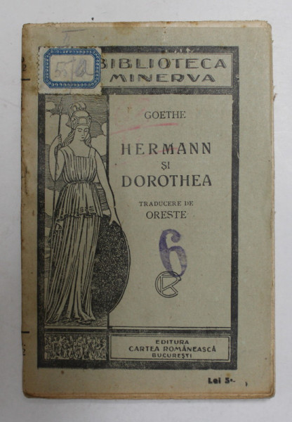HERMAN SI DOROTHEA de GOETHE , 1925