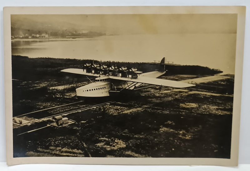 HIDROAVION CU 6 MOTOARE CU ELICE , FOTOGRAFIE , PERIOADA INTERBELICA