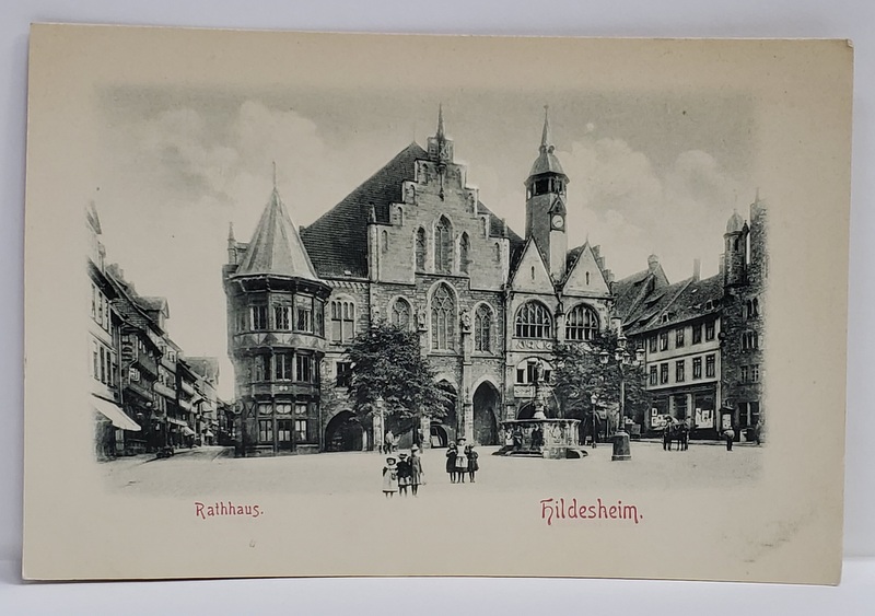 HILDESHEIM , PRIMARIA , CARTE POSTALA EMBOSATA , IMAGINEA IN RELIEF , CLASICA